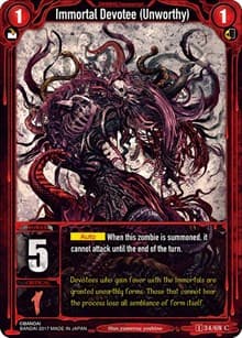 Immortal Devotee (Unworthy) - Zombie World Order TCG - Set 1 - Zombie World Order TCG card