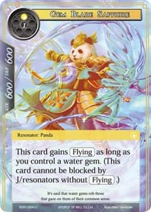 Gem Blade Sapphire - Reiya Cluster Starter Deck - Force of Will card