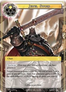 Jewel Sword - Reiya Cluster Starter Deck - Force of Will card