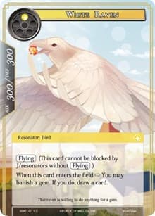 White Raven - Reiya Cluster Starter Deck - Force of Will card