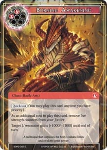 Burning Awakening - Reiya Cluster Starter Deck - Force of Will card