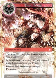 Hell Flame - Reiya Cluster Starter Deck - Force of Will card