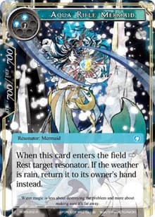 Aqua Rifle Mermaid - Reiya Cluster Starter Deck - Force of Will card