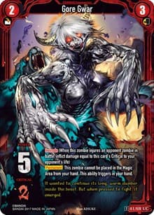 Gore Gwar - Zombie World Order TCG - Set 1 - Zombie World Order TCG card