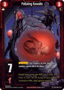 Polluting Kowatto - Zombie World Order TCG - Set 1 - Zombie World Order TCG card