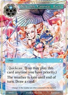 Weather Change: Rain - Reiya Cluster Starter Deck - Force of Will card