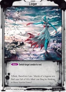 Linger - Zombie World Order TCG - Set 1 - Zombie World Order TCG card