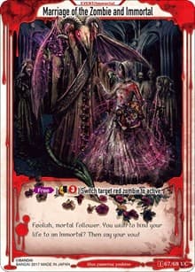 Marriage of the Zombie and Immortal - Zombie World Order TCG - Set 1 - Zombie World Order TCG card