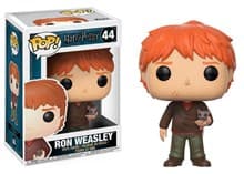 Harry Potter: Ron Weasley with Scabbers - Pop! Vinyl - Funko card