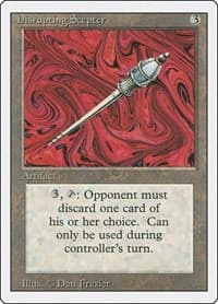 Disrupting Scepter - Revised Edition - Magic: The Gathering card