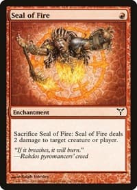 Seal of Fire - Dissension - Magic: The Gathering card