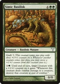 Simic Basilisk - Dissension - Magic: The Gathering card
