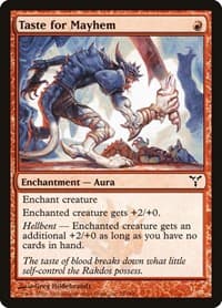 Taste for Mayhem - Dissension - Magic: The Gathering card