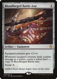 Bloodforged Battle-Axe - Commander 2017 - Magic: The Gathering card