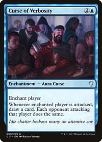 Curse of Verbosity - Commander 2017 - Magic: The Gathering card
