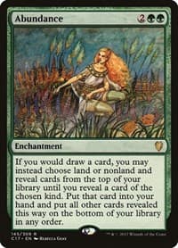 Abundance - Commander 2017 - Magic: The Gathering card