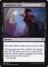 Ambition's Cost - Commander 2017 - Magic: The Gathering card