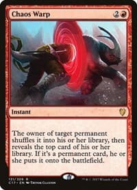 Chaos Warp - Commander 2017 - Magic: The Gathering card