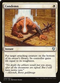 Condemn - Commander 2017 - Magic: The Gathering card