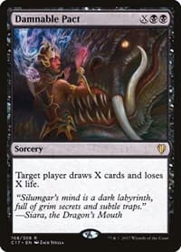 Damnable Pact - Commander 2017 - Magic: The Gathering card