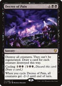 Decree of Pain - Commander 2017 - Magic: The Gathering card