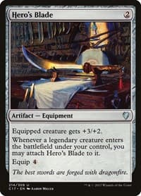 Hero's Blade - Commander 2017 - Magic: The Gathering card