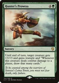 Hunter's Prowess - Commander 2017 - Magic: The Gathering card