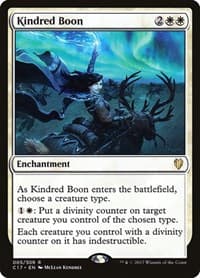 Kindred Boon - Commander 2017 - Magic: The Gathering card
