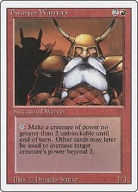 Dwarven Warriors - Revised Edition - Magic: The Gathering card