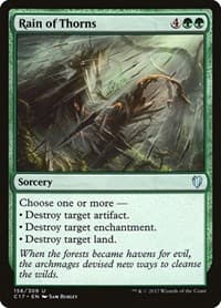 Rain of Thorns - Commander 2017 - Magic: The Gathering card