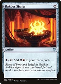 Rakdos Signet - Commander 2017 - Magic: The Gathering card