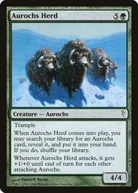 Aurochs Herd - Coldsnap - Magic: The Gathering card
