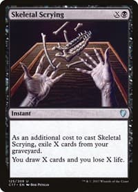 Skeletal Scrying - Commander 2017 - Magic: The Gathering card