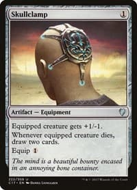 Skullclamp - Commander 2017 - Magic: The Gathering card