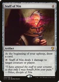 Staff of Nin - Commander 2017 - Magic: The Gathering card