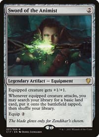 Sword of the Animist - Commander 2017 - Magic: The Gathering card
