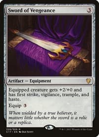 Sword of Vengeance - Commander 2017 - Magic: The Gathering card