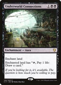 Underworld Connections - Commander 2017 - Magic: The Gathering card