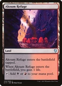 Akoum Refuge - Commander 2017 - Magic: The Gathering card