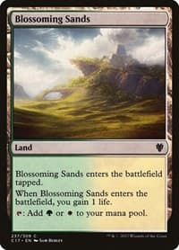 Blossoming Sands - Commander 2017 - Magic: The Gathering card