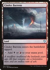 Cinder Barrens - Commander 2017 - Magic: The Gathering card