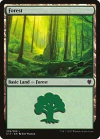 Forest (309) - Commander 2017 - Magic: The Gathering card