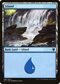 Island (298) - Commander 2017 - Magic: The Gathering card
