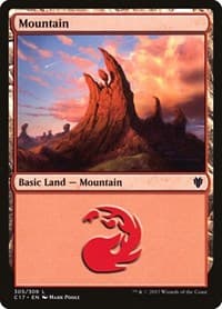 Mountain (305) - Commander 2017 - Magic: The Gathering card