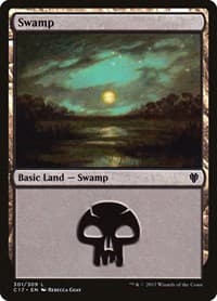 Swamp (301) - Commander 2017 - Magic: The Gathering card