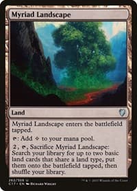 Myriad Landscape - Commander 2017 - Magic: The Gathering card