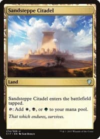 Sandsteppe Citadel - Commander 2017 - Magic: The Gathering card
