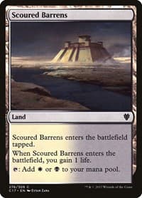 Scoured Barrens - Commander 2017 - Magic: The Gathering card