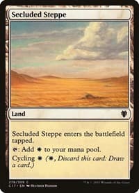 Secluded Steppe - Commander 2017 - Magic: The Gathering card