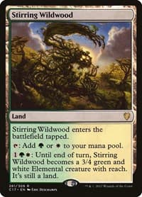 Stirring Wildwood - Commander 2017 - Magic: The Gathering card